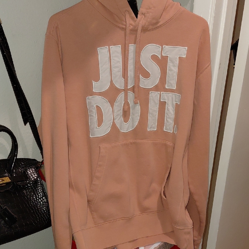 Nike Pink and White Sweater Modern Design